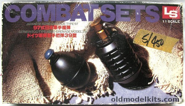 LS 1/1 Japanese Type 97 and German Egg-Type M39 Hand Grenades, P507 plastic model kit